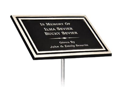 Outdoor Memorial Plaque